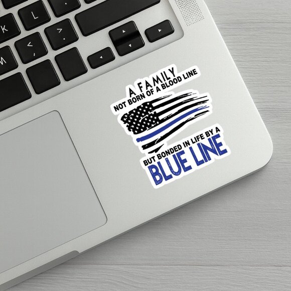 Back the Blue Police Swat Sticker For Laptops iPhone notebook Tumbler Suitcase - Picture 1 of 8